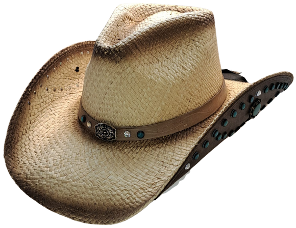 WESTERN GARDENS Straw Cowboy Hat by Austin - The Cowboy Hats