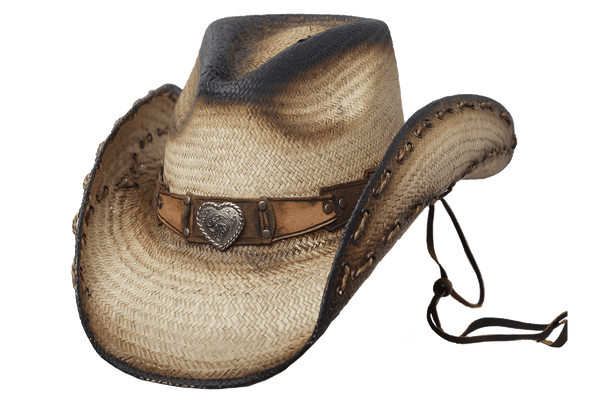 GABRIELLA Biege Straw Cowboy Hat by Austin - The Cowboy Hats